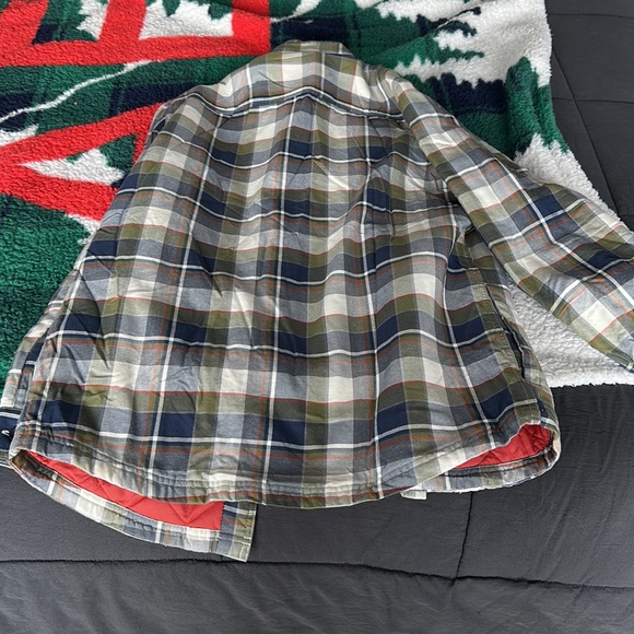 LL Bean Plaid Button Jacket - Picture 4 of 4